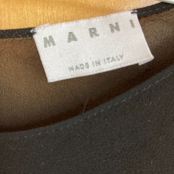 Sheer black Marni short sleeve top - Picture 3 of 3